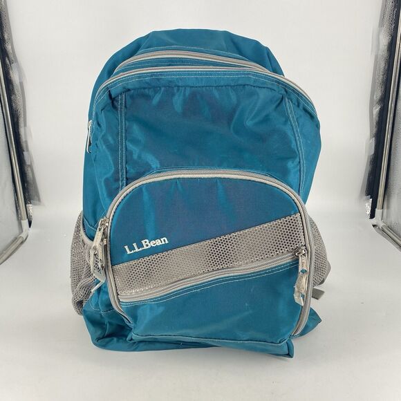 LL Bean Unisex Adult Blue Weatherproof Nylon Deluxe Book Pack 37L Backpack - Picture 1 of 8